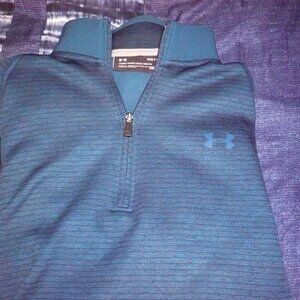 UNDER ARMOUR 1/4 ZIP POLO LONG SLEEVE MEDIUM.